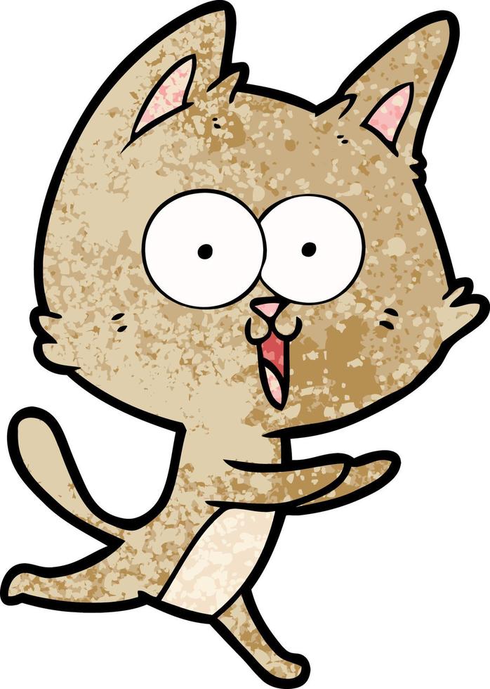 funny cartoon cat vector