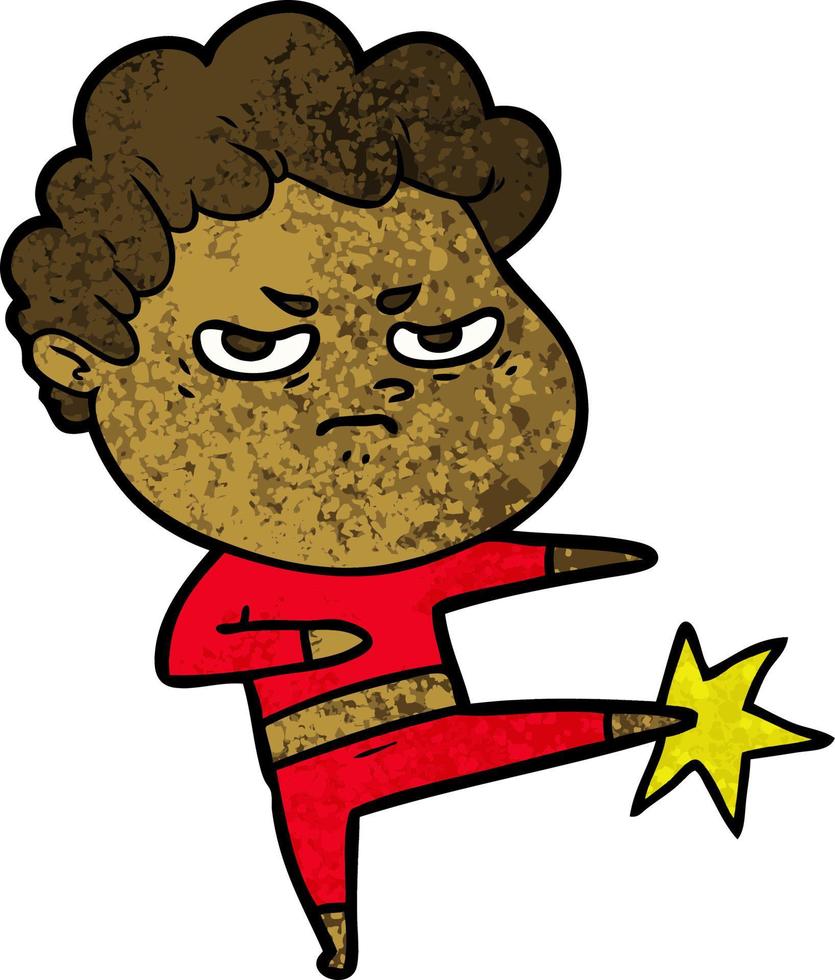 cartoon angry man vector