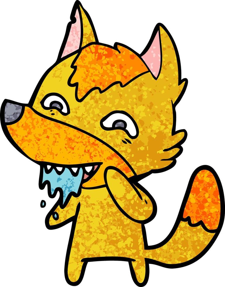 fox cartoon character vector