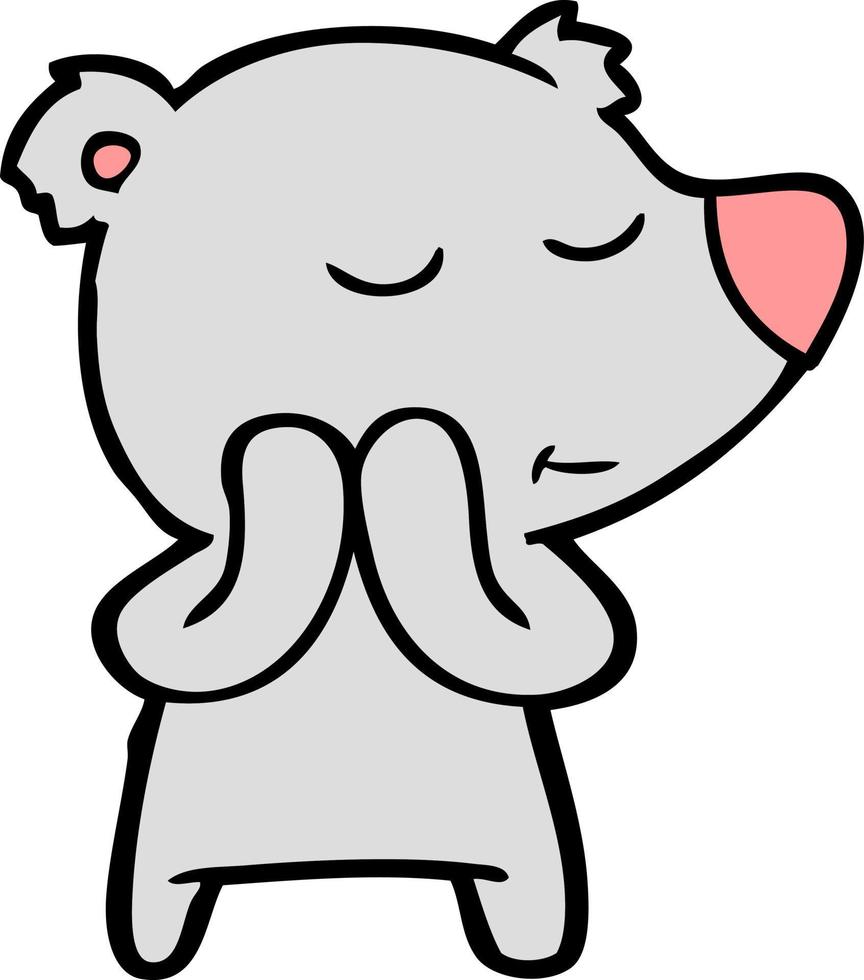bear cartoon chraracter vector