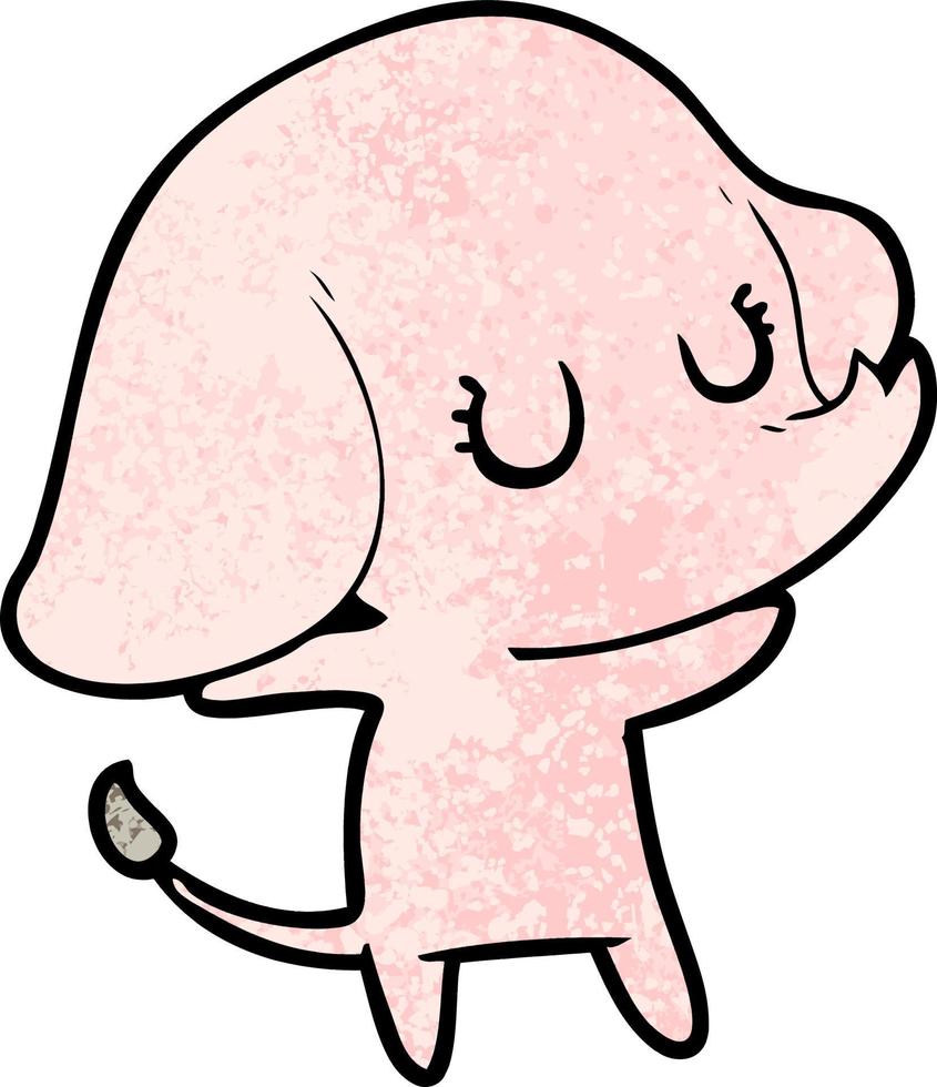cute cartoon elephant vector