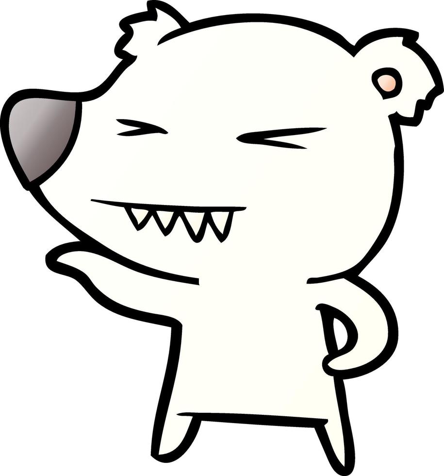 polar bear cartoon vector
