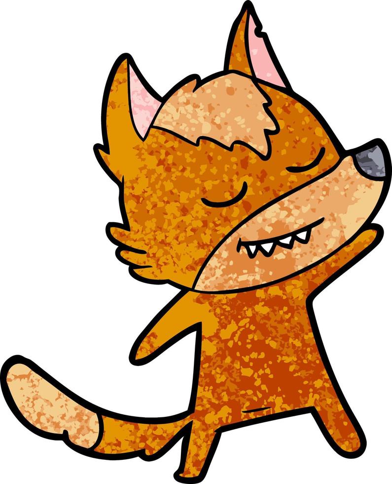 fox cartoon character vector