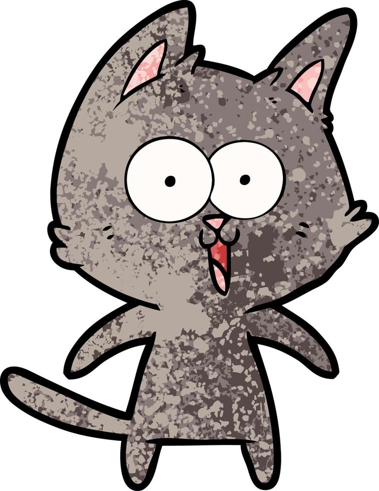 funny cartoon cat vector