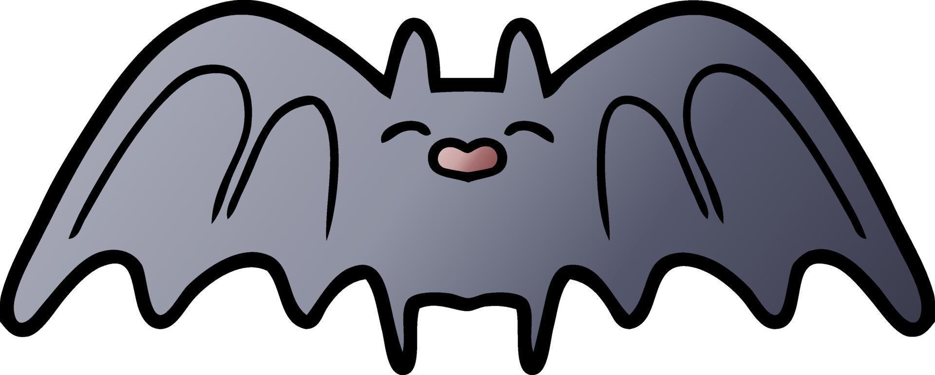 spooky cartoon bat vector