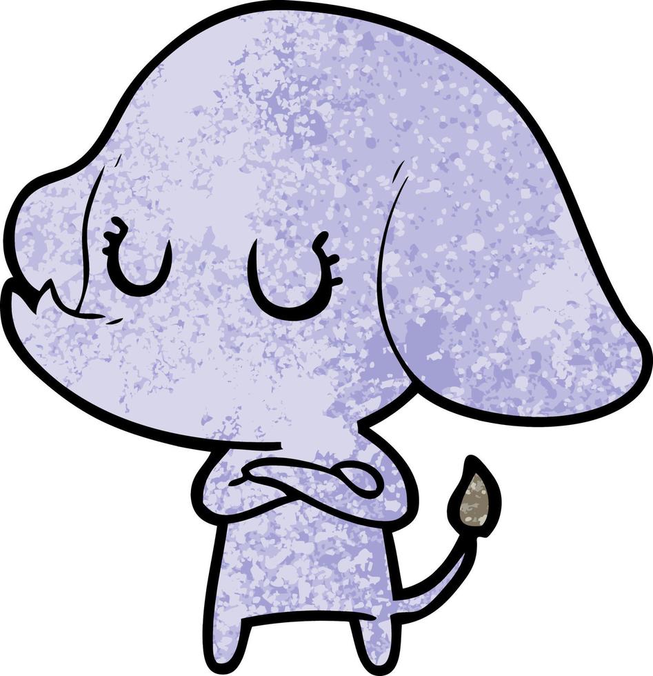 elefante de dibujos animados lindo vector