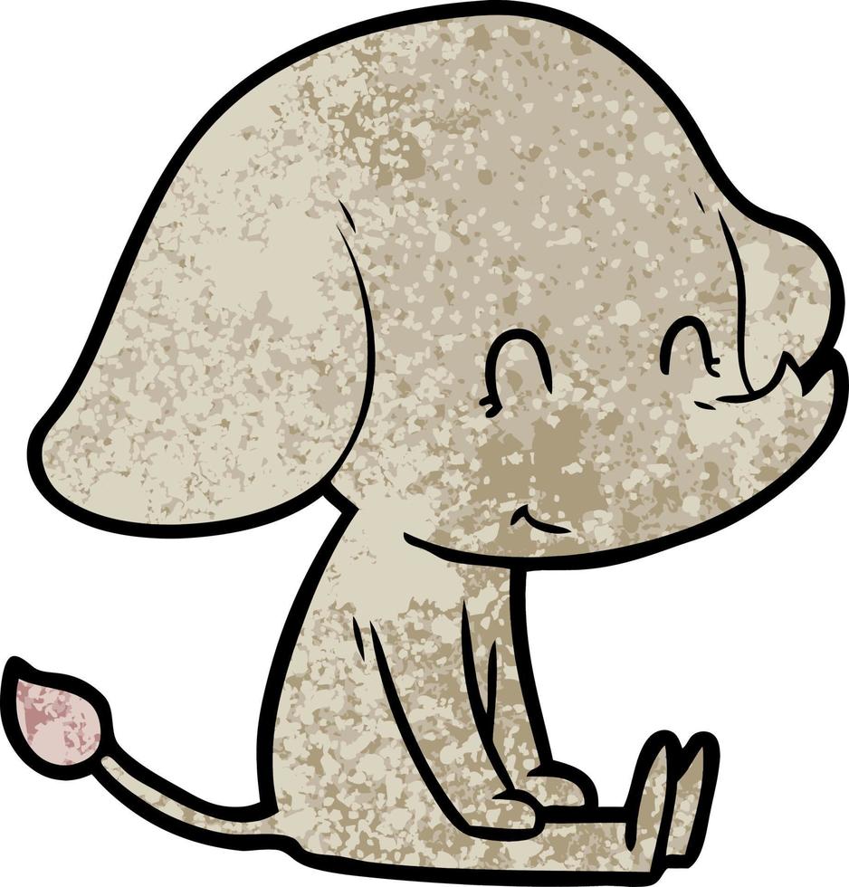 cute cartoon elephant vector