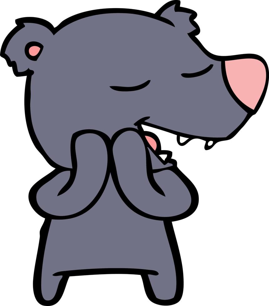 bear cartoon chraracter vector