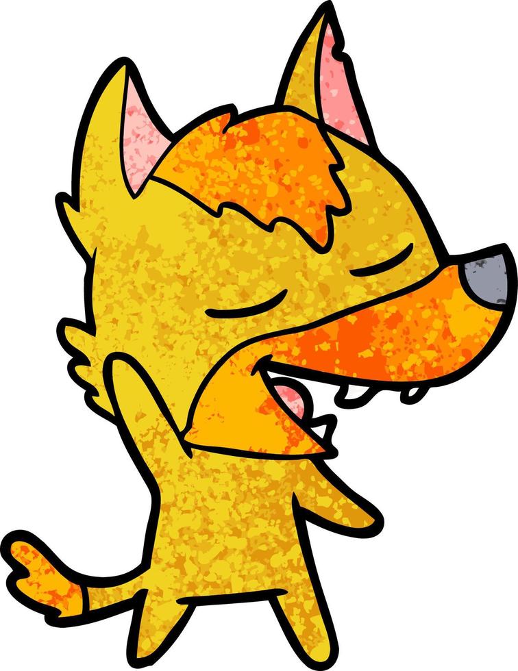 fox cartoon character vector