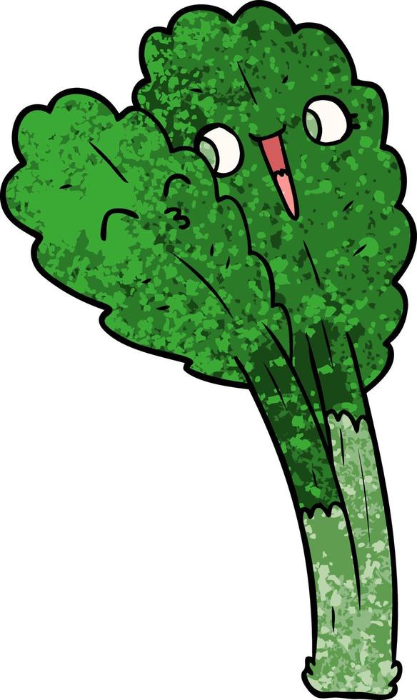 cartoon salad leaves vector
