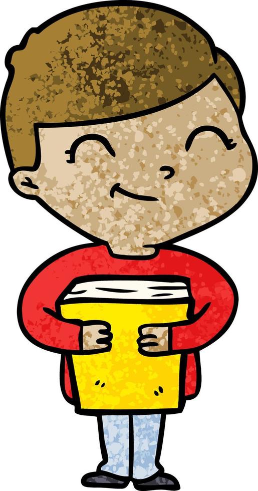 cartoon boy smiling vector