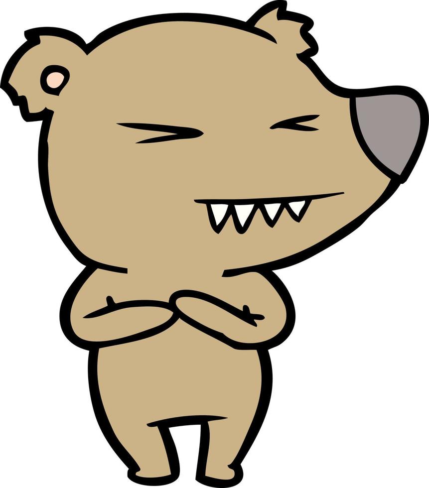 bear cartoon chraracter vector