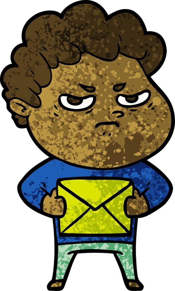 cartoon angry man vector