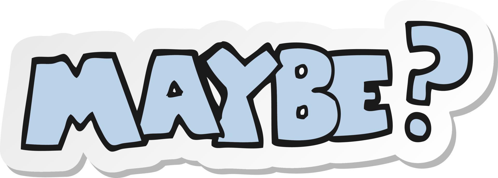 sticker of a maybe cartoon symbol vector
