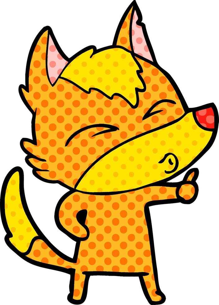 fox cartoon character vector