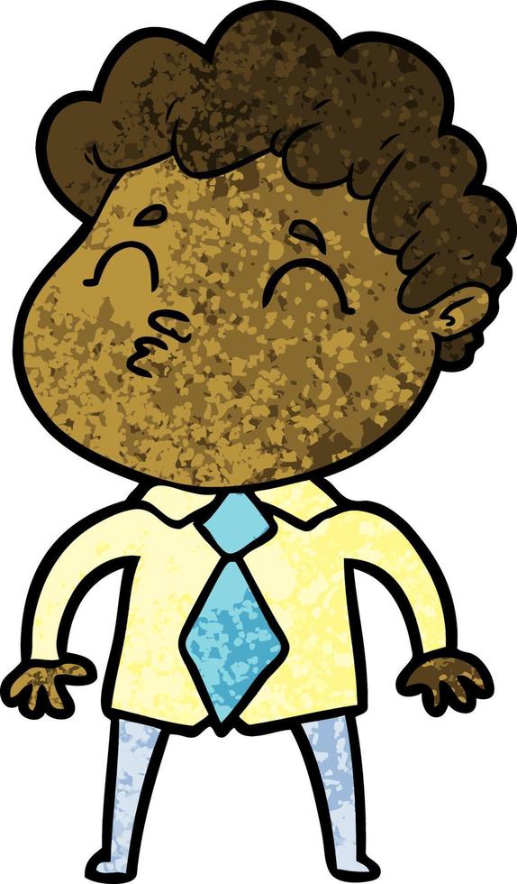 cartoon man pouting vector