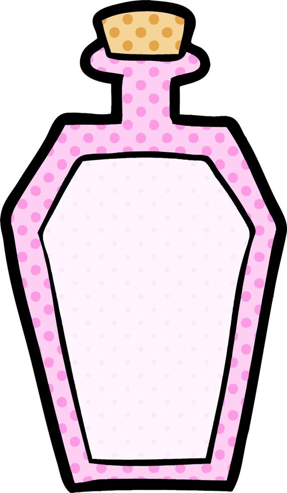 botella de perfume de dibujos animados vector