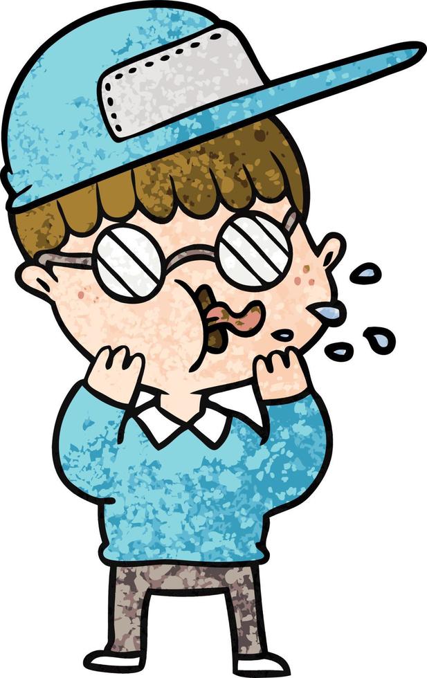 cartoon boy wearing spectacles and cap 12362447 Vector Art at Vecteezy cartoon boy wearing spectacles and cap 12362447 Vector Art at Vecteezy