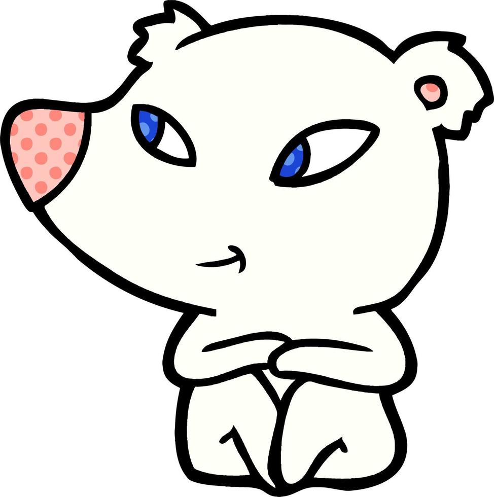 polar bear cartoon vector