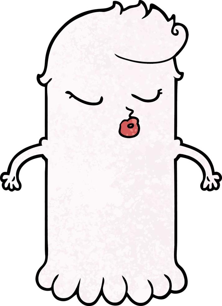 fantasma lindo de dibujos animados vector