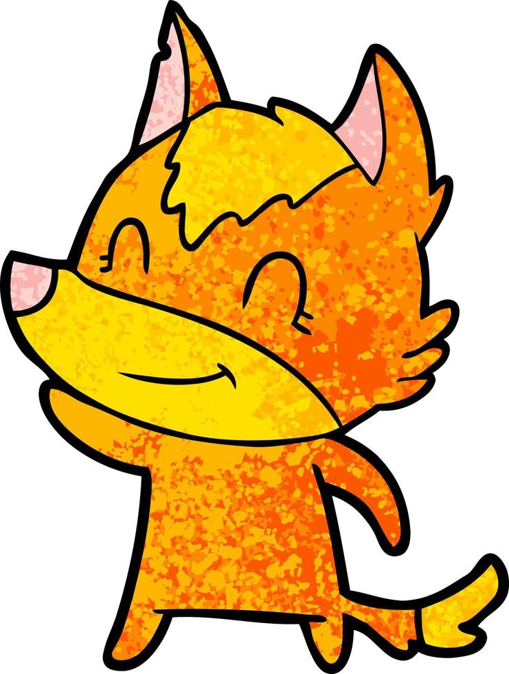 fox cartoon character vector