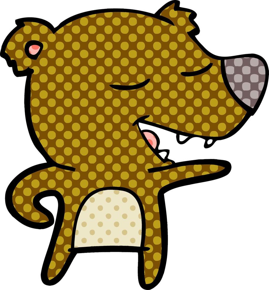 bear cartoon chraracter vector