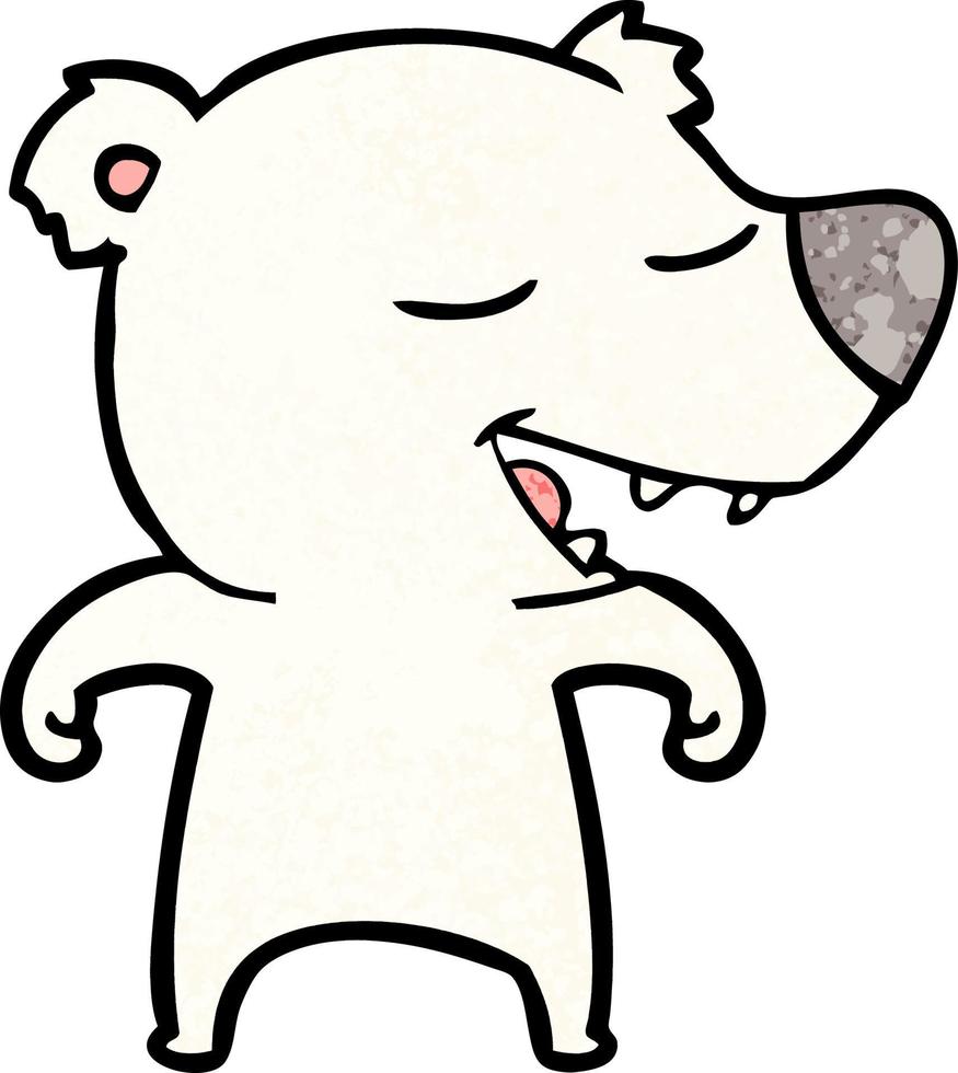 dibujos animados de oso polar vector