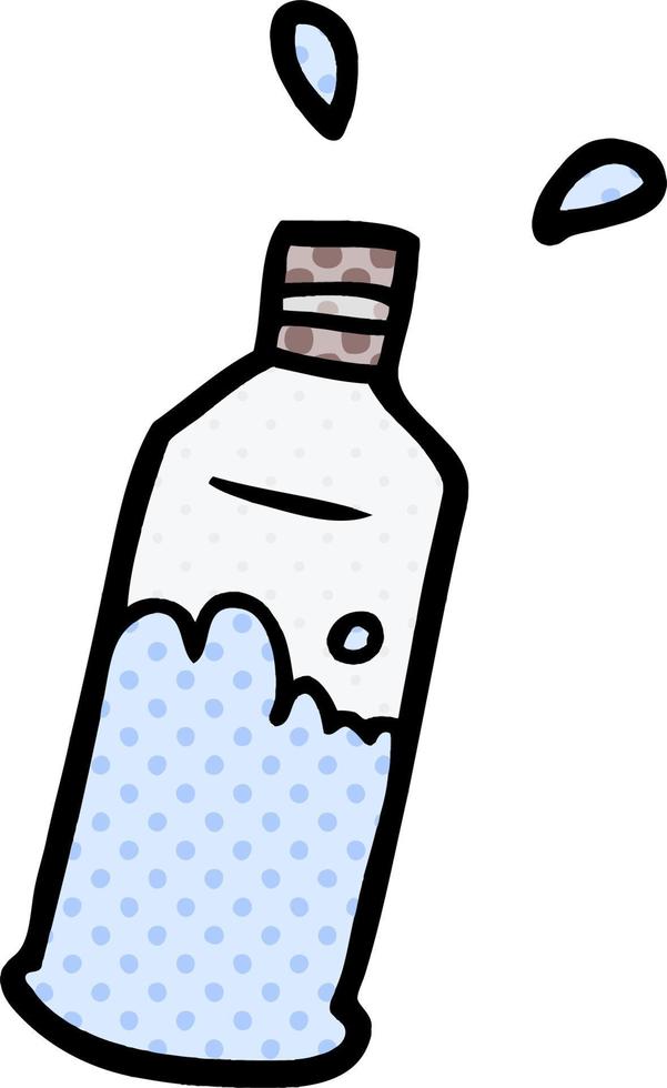 cartoon water bottle vector
