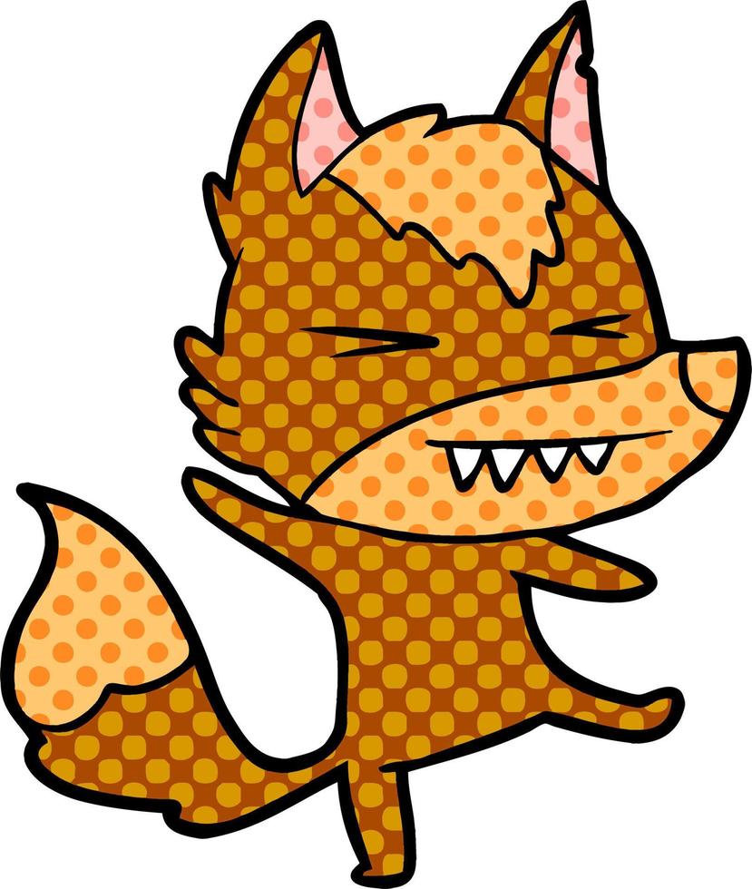 fox cartoon character vector