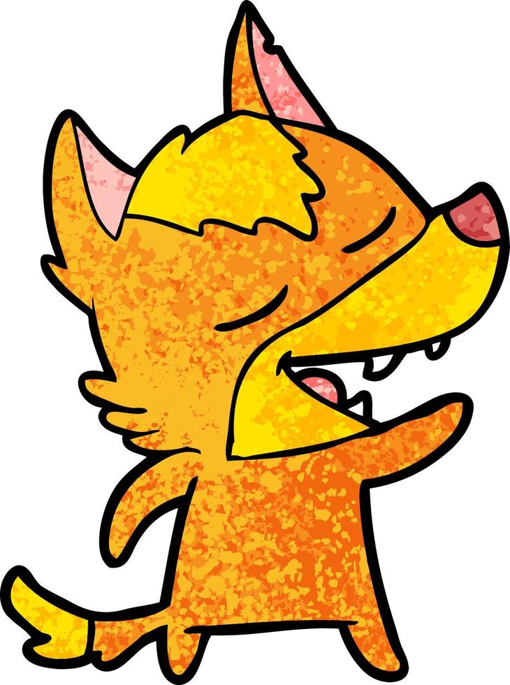fox cartoon character vector