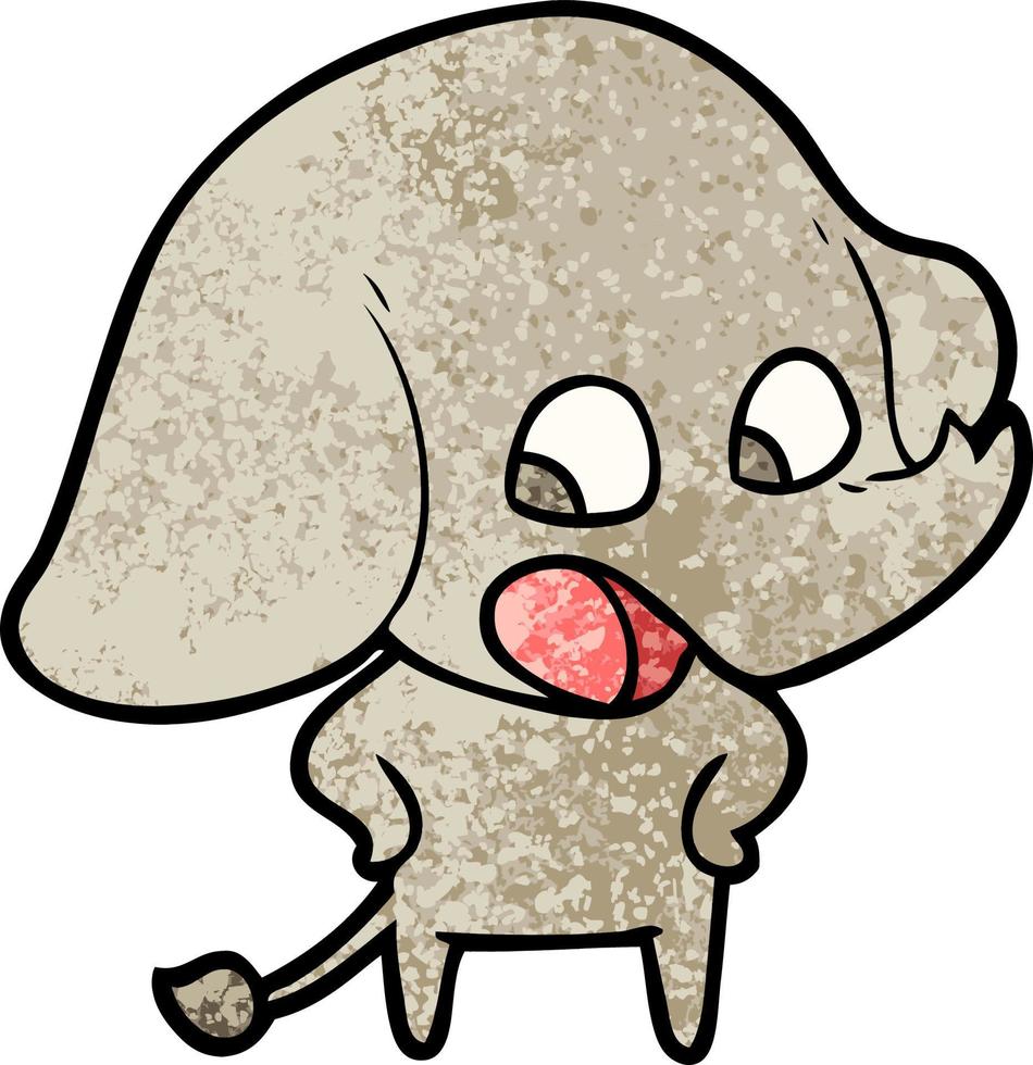 cute cartoon elephant vector