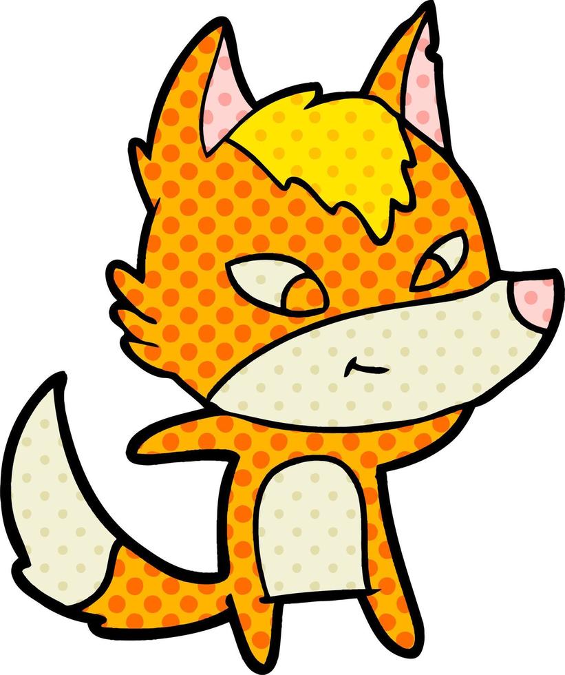 fox cartoon character vector