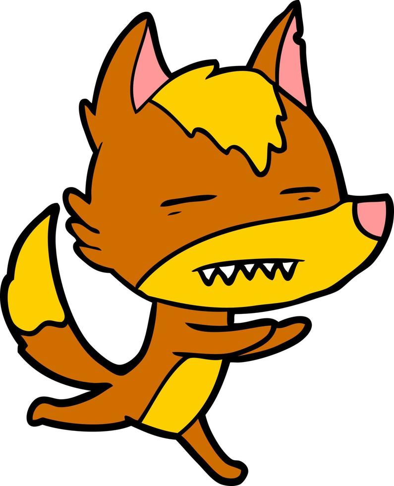 fox cartoon character vector