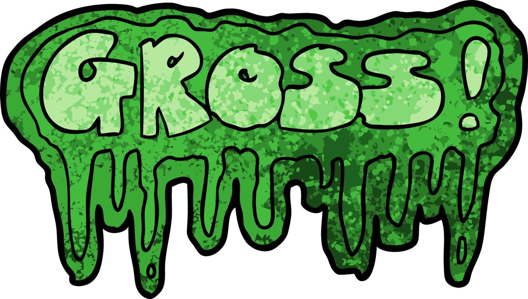 cartoon gross symbol vector