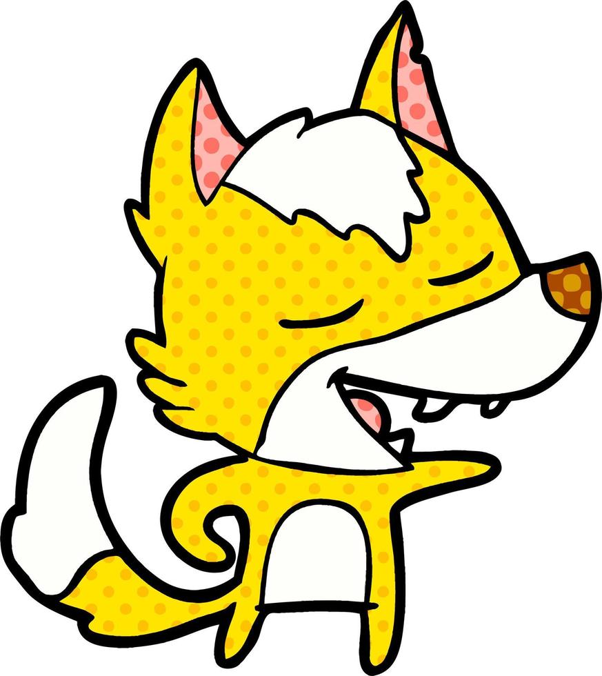 fox cartoon character vector