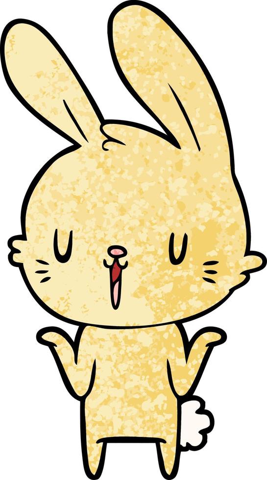 cute cartoon rabbit vector