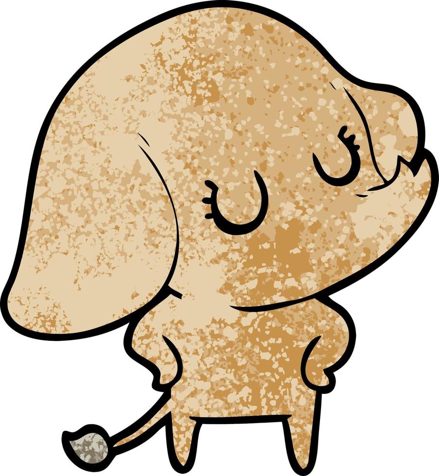 cute cartoon elephant vector