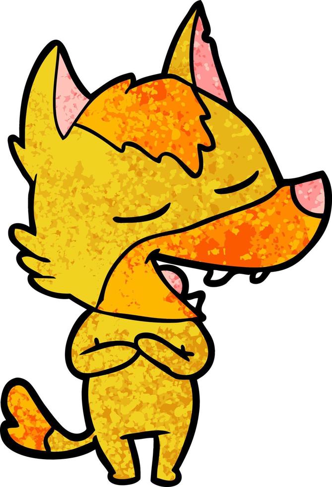 fox cartoon character vector