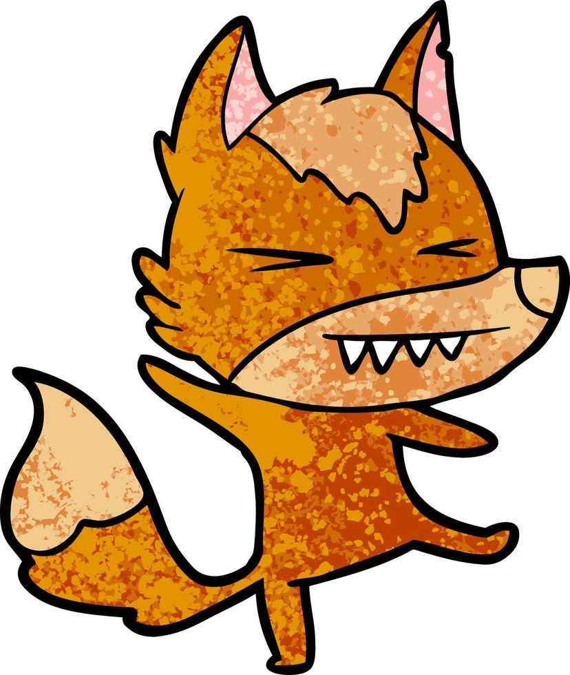 fox cartoon character vector