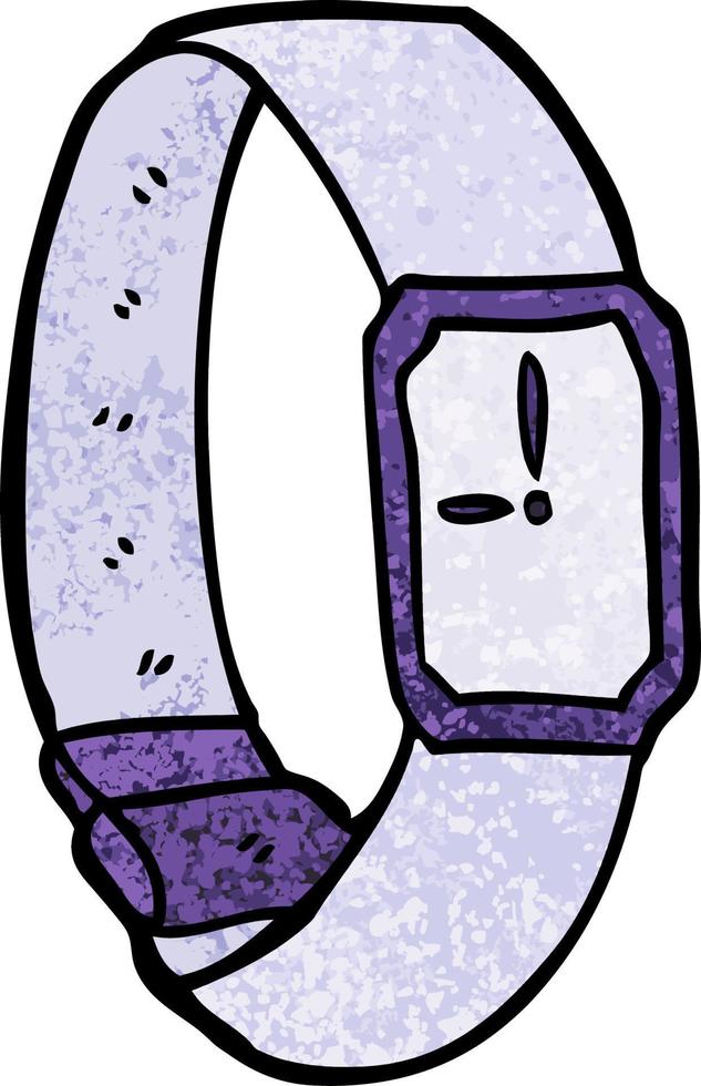 cartoon wrist watch vector