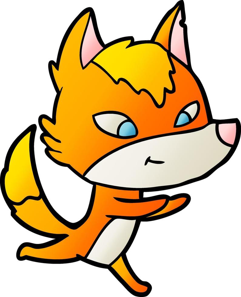 fox cartoon character vector