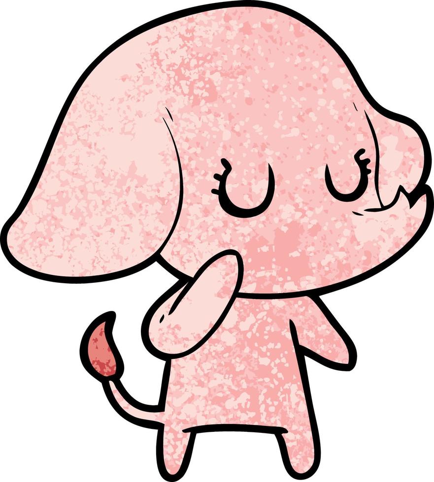cute cartoon elephant vector