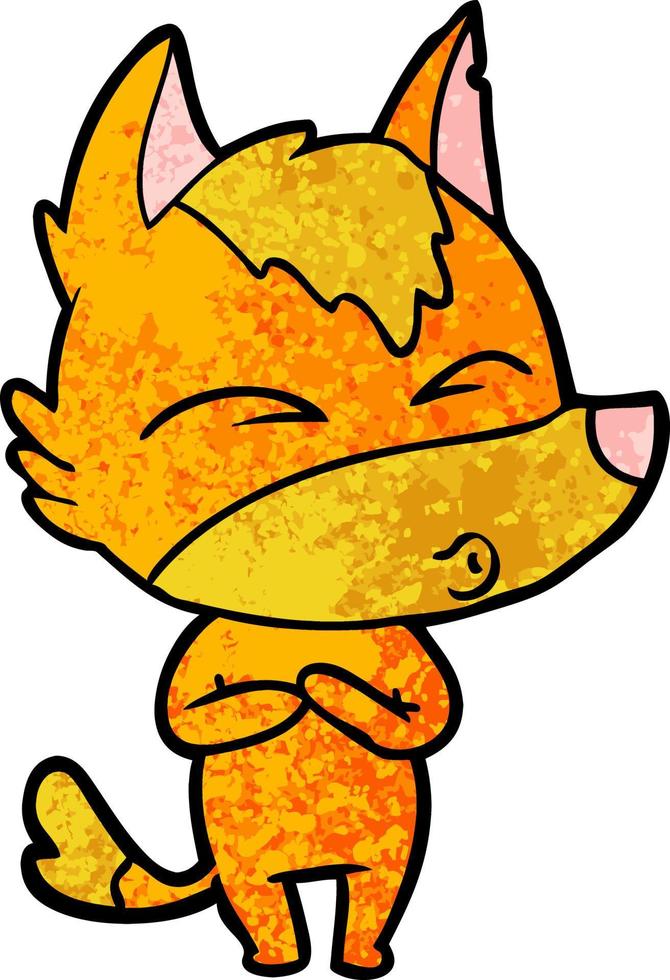 fox cartoon character vector