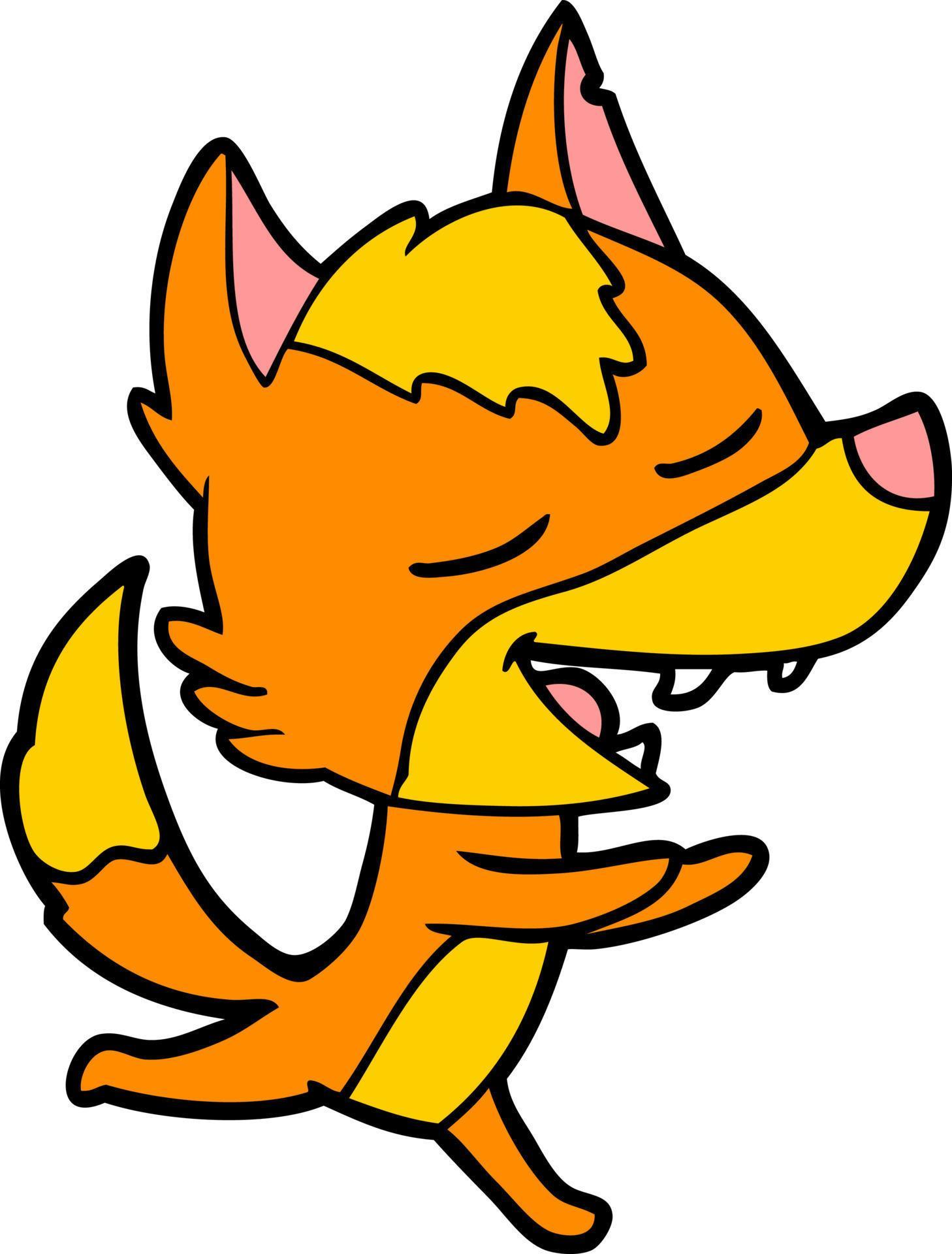 fox cartoon character 12364626 Vector Art at Vecteezy