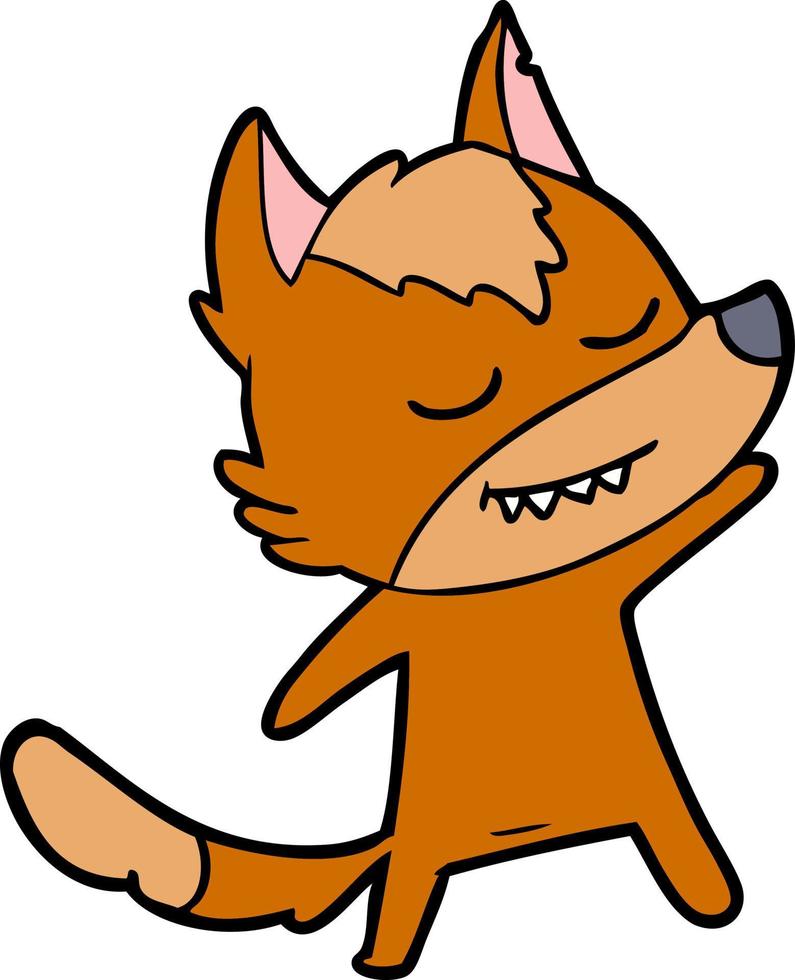 fox cartoon character vector