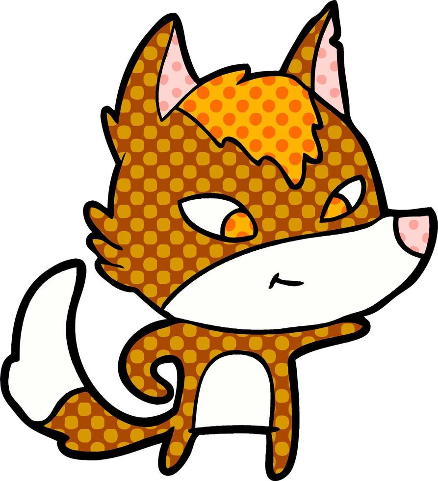 fox cartoon character vector