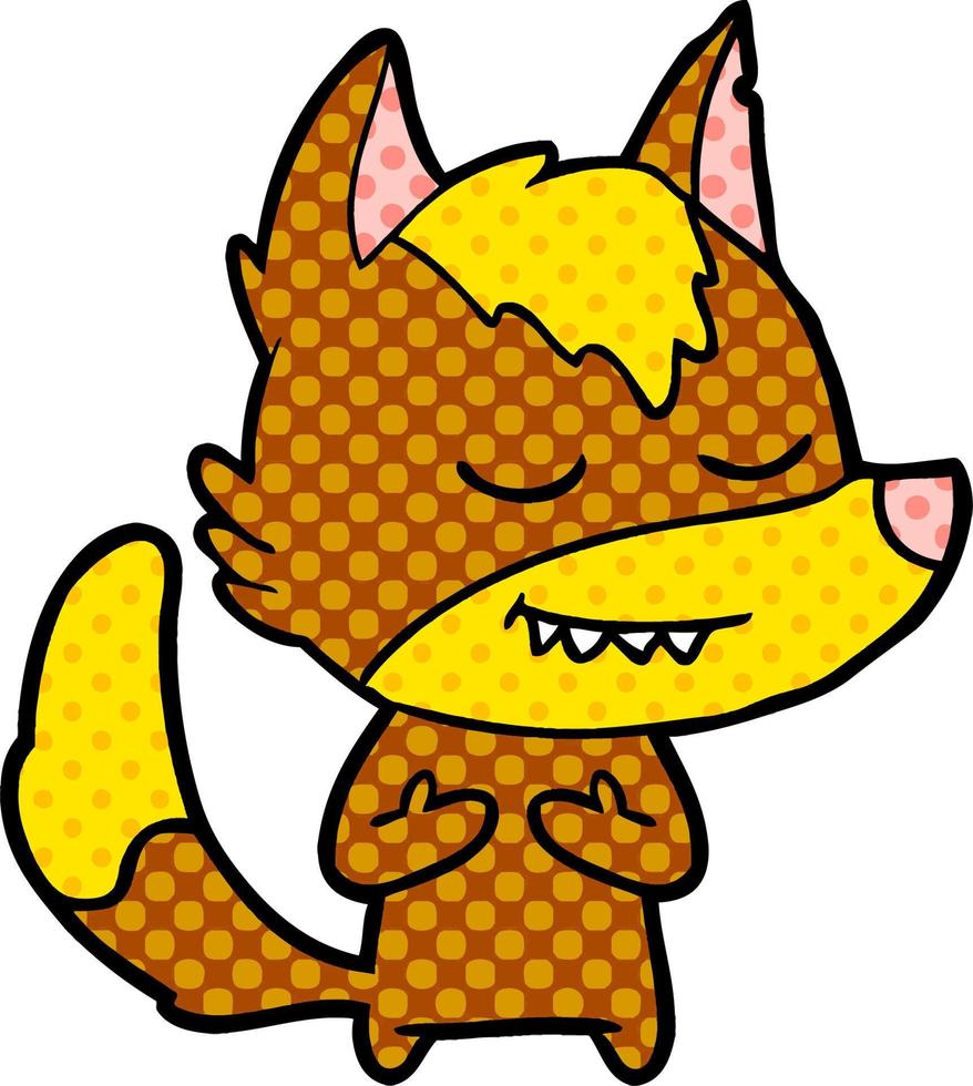 fox cartoon character vector