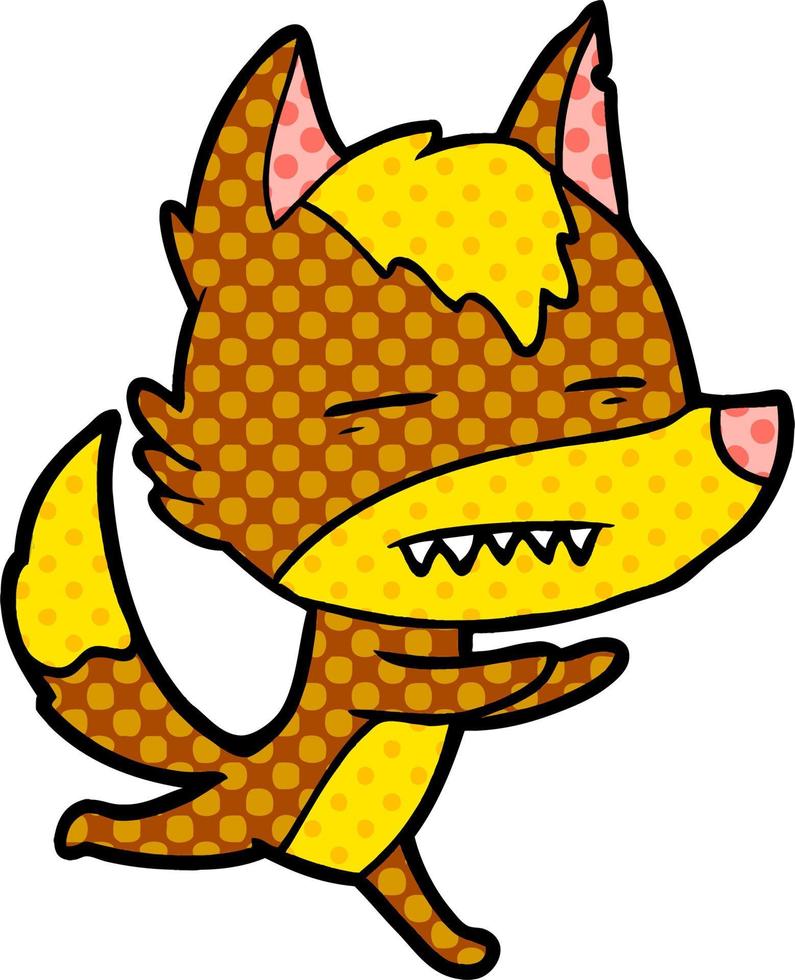fox cartoon character vector