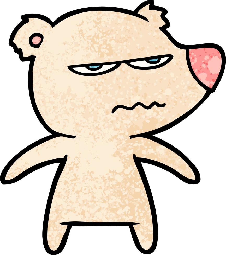 angry bear cartoon vector