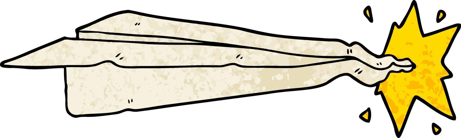 cartoon paper airplane vector